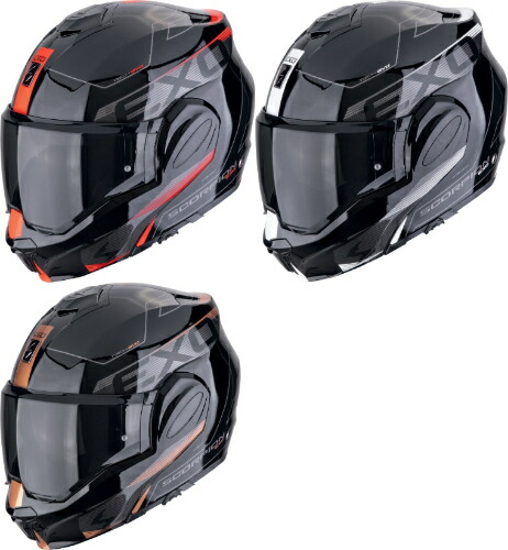 SCORPION EXO-TECH ヘルメット バイク　フリップアップ SCORPION 【フィリップアップ】【ダブルバイザー】Scorpion