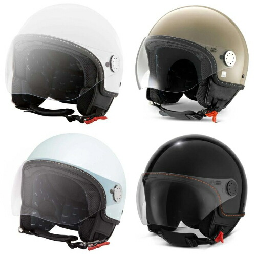 Piaggio Vespa Visor 4.0 open face helmet オープンフェイスヘルメット ジェットヘルメット バイザー ライダー バイク オートバイ ツーリング 街乗り にも おすすめ (AMACLUB)