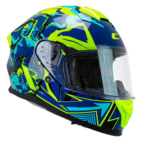 【子供用】Cgm 265X Micro Monster junior full face helmet ジュニア 子供用 キッズ フルフェイスヘルメット ライダー オンロード バイク オートバイ ツーリング 街乗り にも おすすめ (AMACLUB)