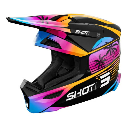 Shot Race Gear ショット レース ギア Furious Miami off-road helmet モトクロスヘルメット オフロード ヘルメット ライダー バイク かっこいい おすすめ (AMACLUB)｜AMACLUB（レアブランド 専門店）