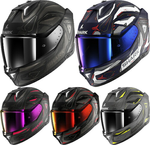 Shark シャーク Skwal i3 Linik Helmet フルフェイスヘルメット ライダー オンロード バイク オートバイ レーシング ツーリング 街乗り にも おすすめ (AMACLUB)