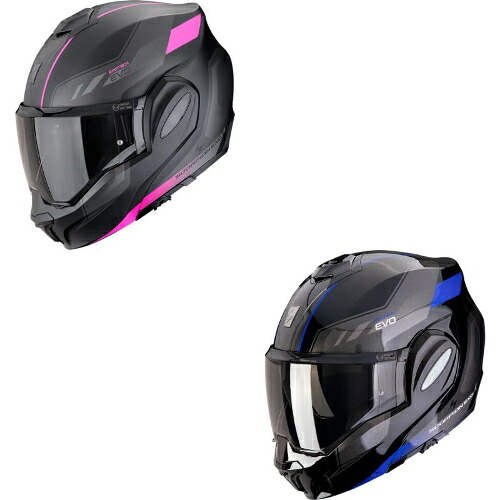 Scorpion スコーピオン EXO-Tech EVO Socius modular helmet モジュラーヘルメット フルフェイス ジェット ライダー バイク オートバイ ツーリング 街乗り にも おすすめ (AMACLUB)