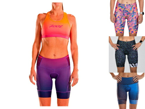 ＼全品1500円ｸｰﾎﾝ+P10倍★4/10（金)限定／【女性用】Zoot ズート LTD Tri 8´´shorts 女性用 ショーツ 自転車パンツ サイクルウェア サイクリングウェア マウンテンバイク サイクリング ロードバイク クロスカントリー MTB にも おすすめ (AMACLUB)