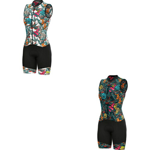 ＼全品1000円ｸｰﾎﾝ★4/12（日)限定／Al Tattoo Race Suit 女性用 自転車ウエア 自転車スーツ レーススーツ サイクリングウェア ロードバイク ロードレース トライアスロン にも おすすめ (AMACLUB)