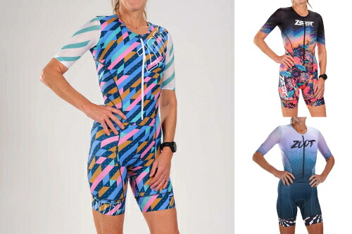 ＼全品1000円ｸｰﾎﾝ★4/12（日)限定／【女性用】Zoot ズート Ltd Tri Aero Fz Short Sleeve Trisuit 女性用 トライアスロンスーツ 自転車ウエア 自転車スーツ レーススーツ トライアスロン ランニング 水泳 ロードバイク おすすめ (AMACLUB)