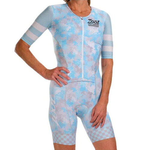 ＼全品1000円ｸｰﾎﾝ★4/12（日)限定／【女性用】Zoot ズート Race Division Short Sleeve Trisuit 女性用 トライアスロンスーツ 自転車ウエア 自転車スーツ レーススーツ トライアスロン ランニング 水泳 ロードバイク おすすめ (AMACLUB)