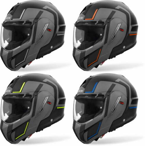 【3XLまで】【フリップアップ】Airoh アイロー Mathisse II Genius Helmet フルフェイスヘルメット フリップアップヘルメット ライダー オートバイ レーシング ツーリング 街乗り にも おすすめ (AMACLUB)