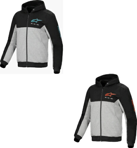 【5XLまで】Alpinestars アルパインスター Chrome V2 Duo Sport Motorcycle Zip Hoodie ジップアップパーカー バイクウェア ライダー バイク オートバイ ツーリング 街乗り にも (AMACLUB)