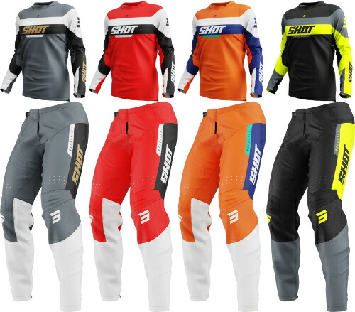 Shot Race Gear ショット レース ギア Devo League Motocross Jersey モトクロス オフロードウェア ジャージ&パンツ 上下セット バイク ライダー かっこいい おすすめ (AMACLUB)|AMACLUB(レアブランド 専門店)