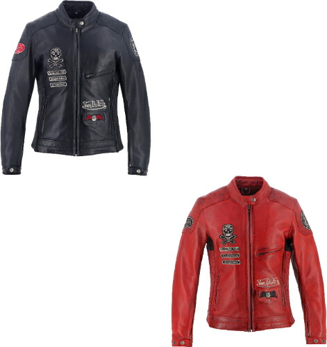 【女性用】Von Dutch X Helstons Pretty Ladies Motorcycle Leather Jacket レザージャケット バイクウェア ライダー オートバイ バイク ツーリング バギー ハーレー にも (AMACLUB)｜AMACLUB（レアブランド 専門店）