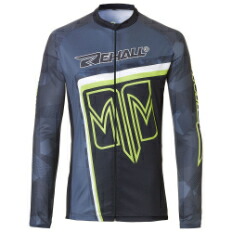 ＼全品1000円ｸｰﾎﾝ★4/7（火)限定／Rehall Robert-R Long Sleeve Jersey サイクリングジャケット 自転車ウェア 長袖ジャージ ロングスリーブ ロードバイク マウンテンバイク クロスカントリー MTB にも おすすめ (AMACLUB)