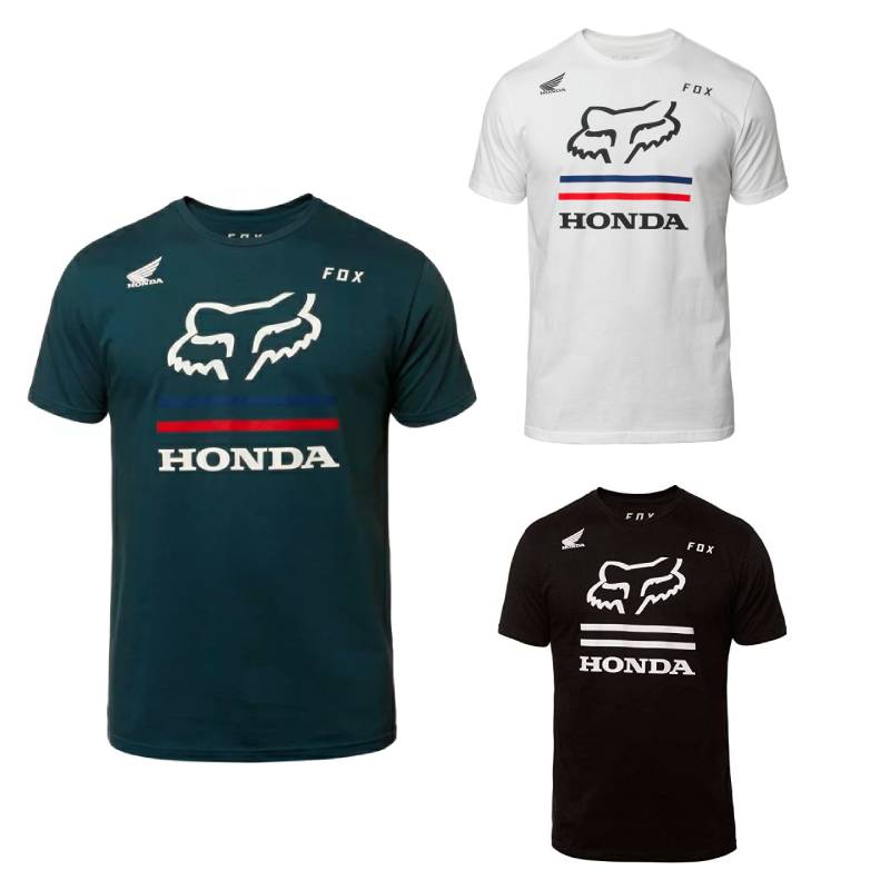 ＼全品P5倍★4/20（月)限定／Fox Racing フォックス Honda Premium Tee カジュアルTシャツ 半袖シャツ バイクウェア スポーティ ライダー バイク ツーリング 自転車にも かっこいい おすすめ (AMACLUB)
