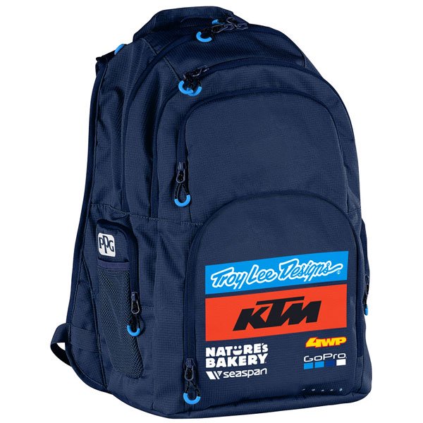 ＼全品2000円ｸｰﾎﾝ★7/23（木)限定／Troy Lee Designs トロイリーデザイン Team KTM Backpack バックパック ライダー バイク ツーリング 自転車にも かっこいい おすすめ (AMACLUB)｜AMACLUB（レアブランド 専門店）