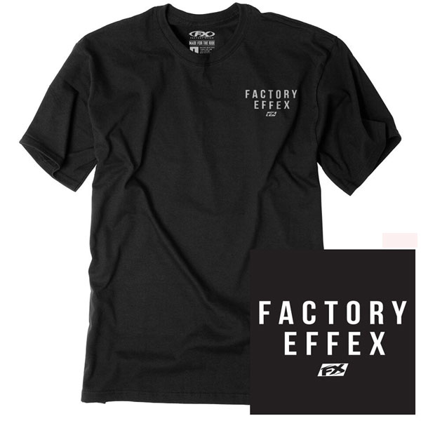 ＼全品2000円ｸｰﾎﾝ+P5倍★4/15（水)限定／Factory Effex ファクトリーFX FC Standard T-Shirt カジュアルTシャツ 半袖シャツ バイクウェア スポーティ ライダー バイク ツーリング 自転車にも かっこいい おすすめ (AMACLUB)