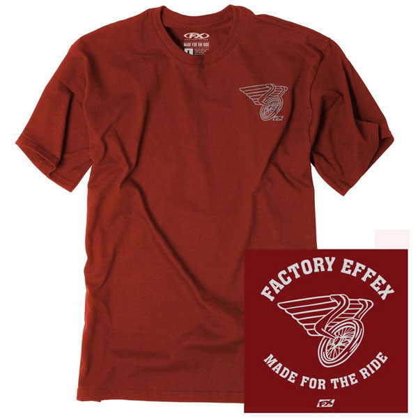 \全品P5倍★4/20(月)限定/Factory Effex ファクトリーFX FX Speed Wing T-Shirt カジュアルTシャツ 半袖シャツ バイクウェア スポーティ ライダー バイク ツーリング 自転車にも かっこいい おすすめ (AMACLUB)