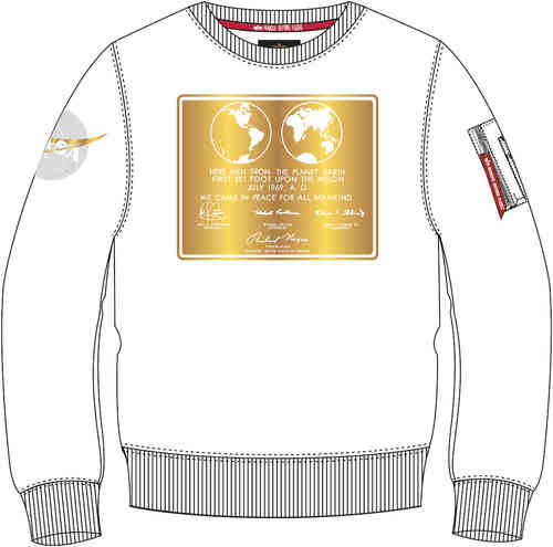 【3XLまで】Alpha Industries アルファ・インダストリーズ Lunar Plaque トレーナー カジュアルジャケット ライダー バイク ツーリングにも かっこいい 大きいサイズあり おすすめ (AMACLUB)
