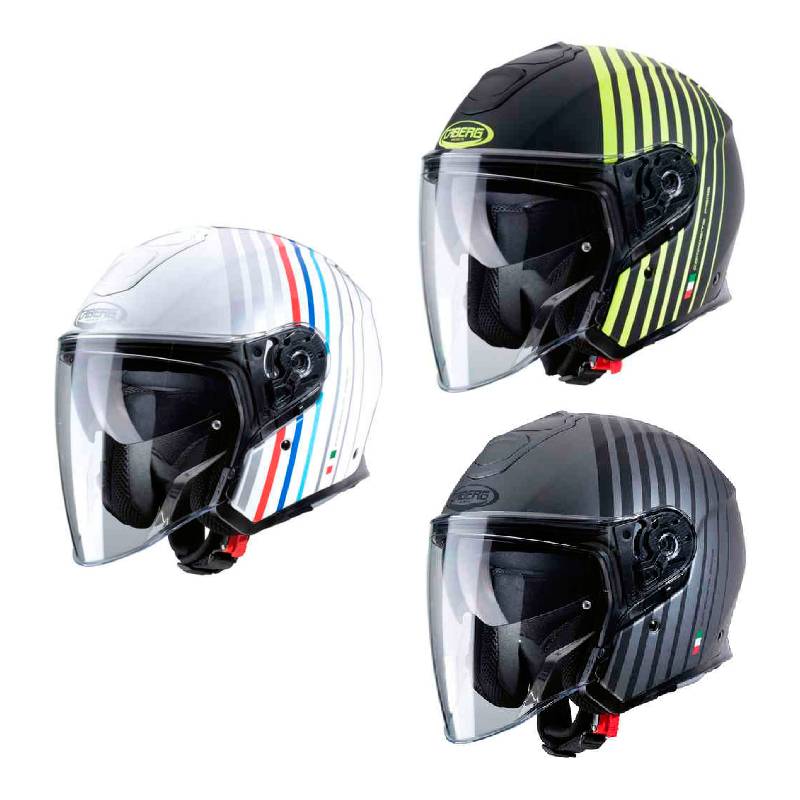 ＼全品1500円ｸｰﾎﾝ★7/24（金)限定／Caberg カバーグ Flyon Bakari ジェットヘルメット オープンフェイス サンバイザー ライダー バイク ツーリングにも かっこいい おすすめ (AMACLUB)｜AMACLUB（レアブランド 専門店）
