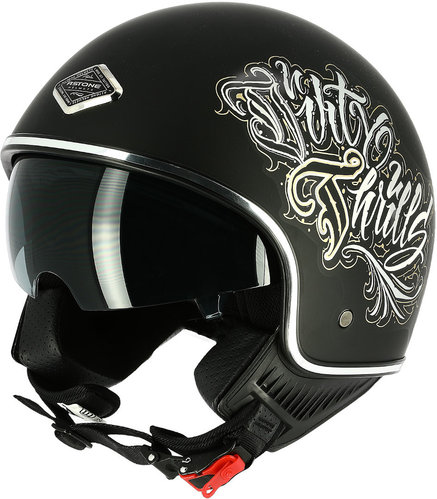 Astone アストーン Dirty Thrills ジェット鉄帽 サンバイザー 乗馬者 モーターバイク ツーリングにも かっこいい おすすめ Amaclub Odeftg Com
