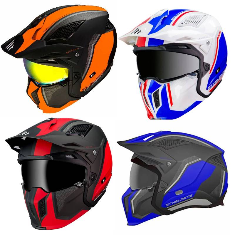 ＼全品1000円ｸｰﾎﾝ★4/12（日)限定／Mt Helmets Streetfighter SV Twin ヘルメット インナーサンバイザー ライダー バイク ツーリングにも かっこいい おすすめ (AMACLUB)