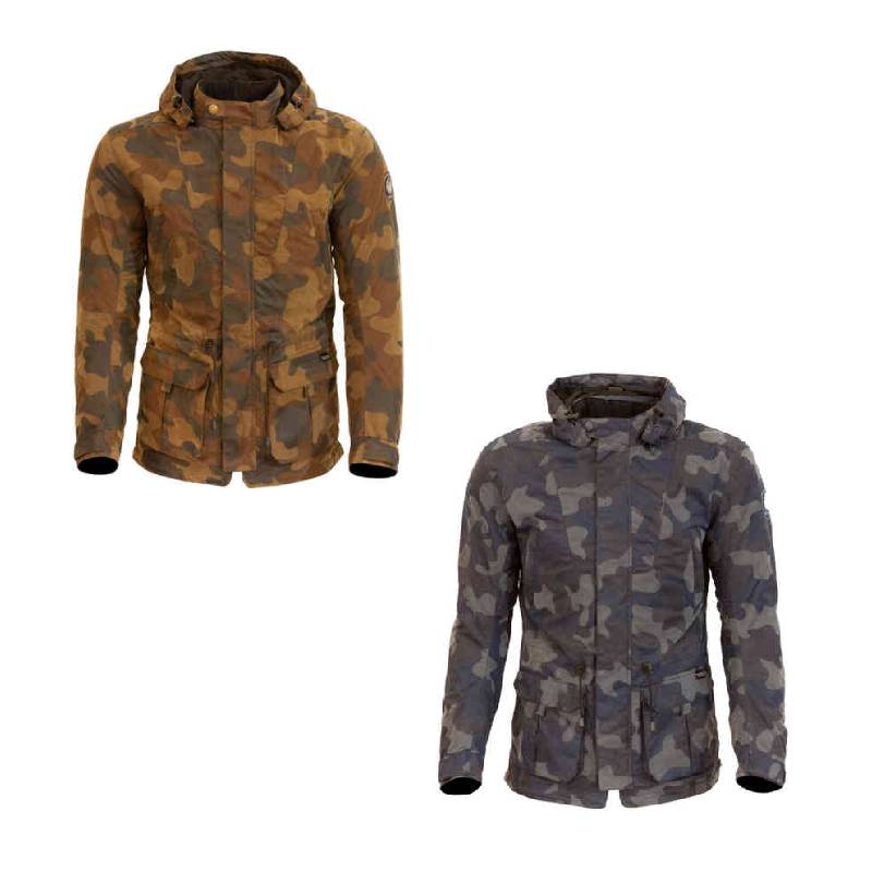 ＼全品1500円ｸｰﾎﾝ★4/16（木)限定／【3XLまで】Merlin マーリン Belmot Camo ライディングジャケット バイクウェア フーディ オートバイ バイク 迷彩 かっこいい 大きいサイズあり おすすめ (AMACLUB)