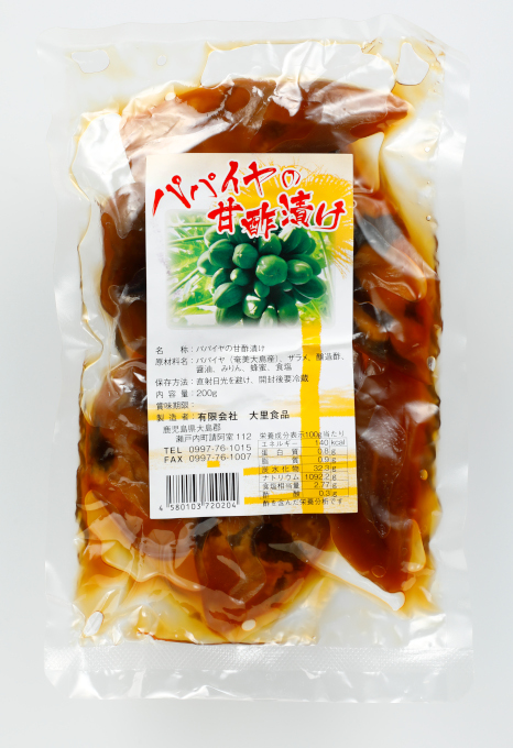 市場 鹿児島のお漬物 上園食品 200ｇ 麦みそ一本漬け