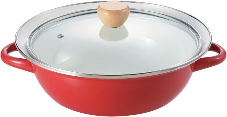 楽天市場】グラッセ ホーローガラス蓋卓上鍋24cm HB-6489 2〜3人鍋