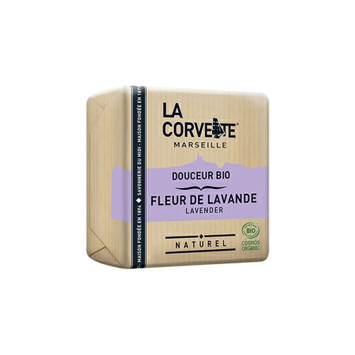 【LA CORVETTE】 【サボン・ドゥスール・ビオ】【ラベンダー】 【100g】ラ・コルベット 南仏マルセイユ ボディケア 石鹸 ココナッツオイル 無添加 天然植物オイル オリーブ石鹸 乾燥肌 洗顔石鹸 コスメビオ コスモスオーガニック 認証 天然美肌成分 ラベンダー