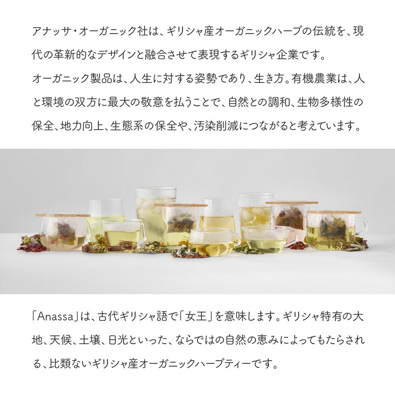 Anassa ハーブティー Mint 紙箱タイプ アナッサ オーガニックハーブティー カフェインフリー 香り ハーブ ギリシャ 有機農業 インナーケア ギフト おしゃれ プレゼント スタイリッシュ パッケージ Educaps Com Br