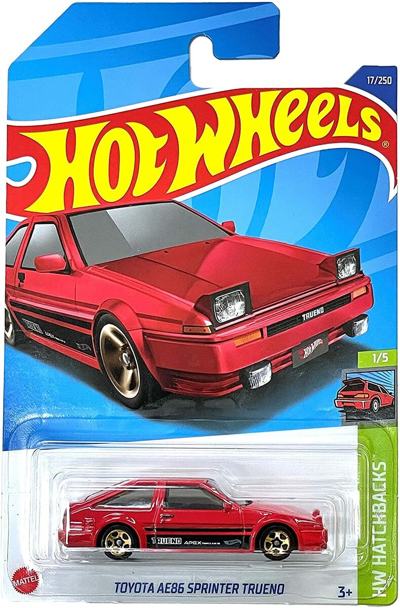 イニシャル頭文字D ホットウィール トヨタ AE86 スプリンタートレノ 未使用 ホットウィール イニシャルD 頭文字D 新装版全巻購入特典 トヨタ