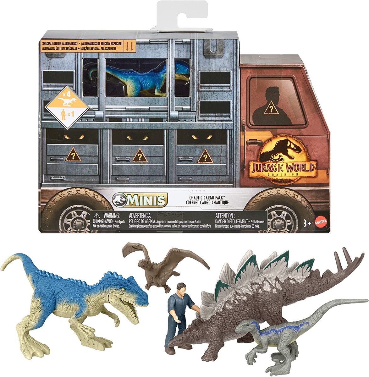 マテル ジュラシックワールド　恐竜フィギュア 4体セット マテル ジュラシックワールド 恐竜フィギュア 4体セット Amazon