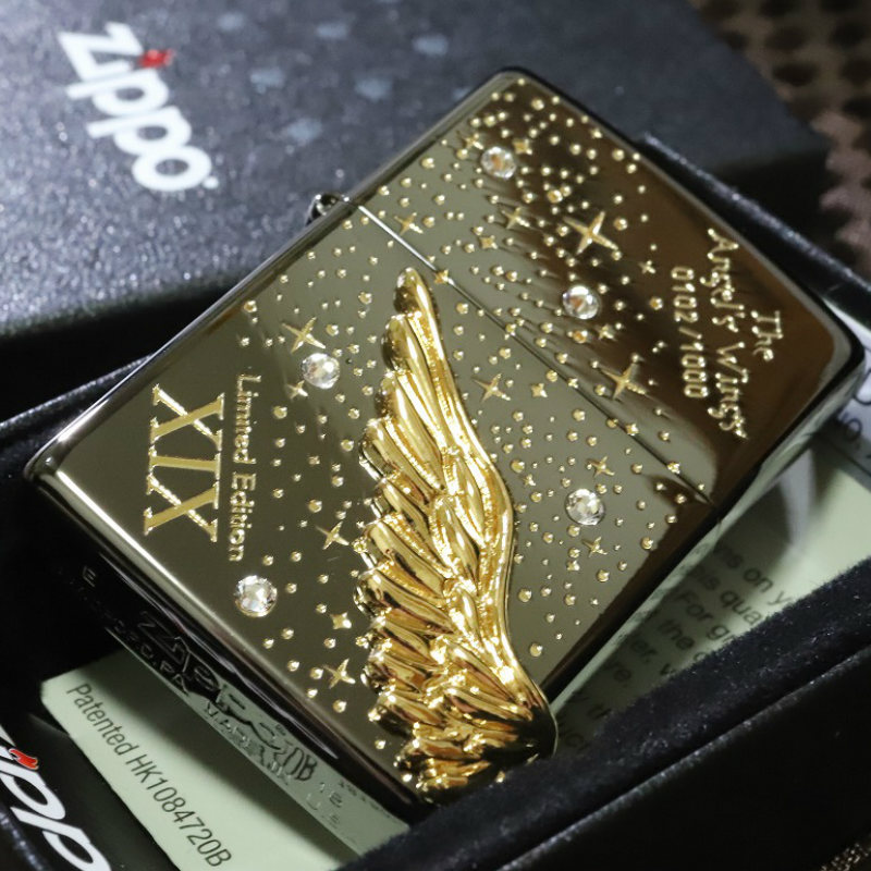 限定ZIPPO ジッポ エンジェルウイング 2019 ブラック 翼 羽 黒 限定モデル 人気 プレゼント おしゃれ 送料無料 PAW かっこいい 21,456円