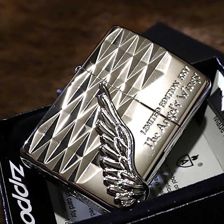 限定 Armor ZIPPO 2025 エンジェルウイング シルバー 銀 翼 羽 アーマージッポー 人気 プレゼント ライター かっこいい zippo アウトドア PAW2025 限定ジッポ