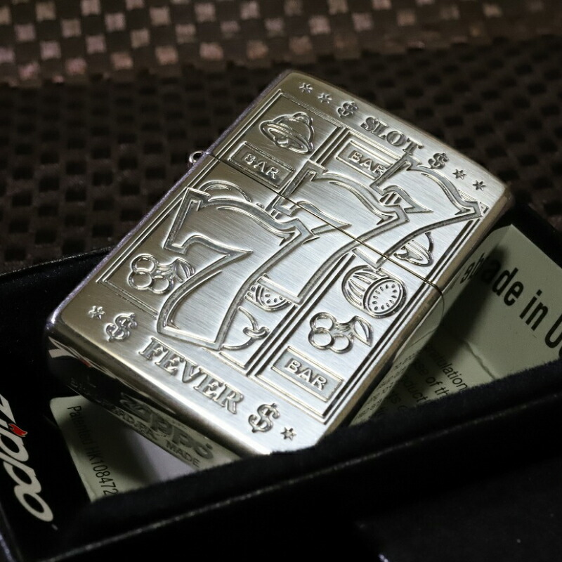 楽天市場 Zippo ジャックポット 777 スロットzippo シルバー燻し 両面加工 幸運 ジッポ スリーセブン 縁起の良いzippo Gogo ジッポ パチンコジッポ かっこいい 雑貨屋 Amaterasu