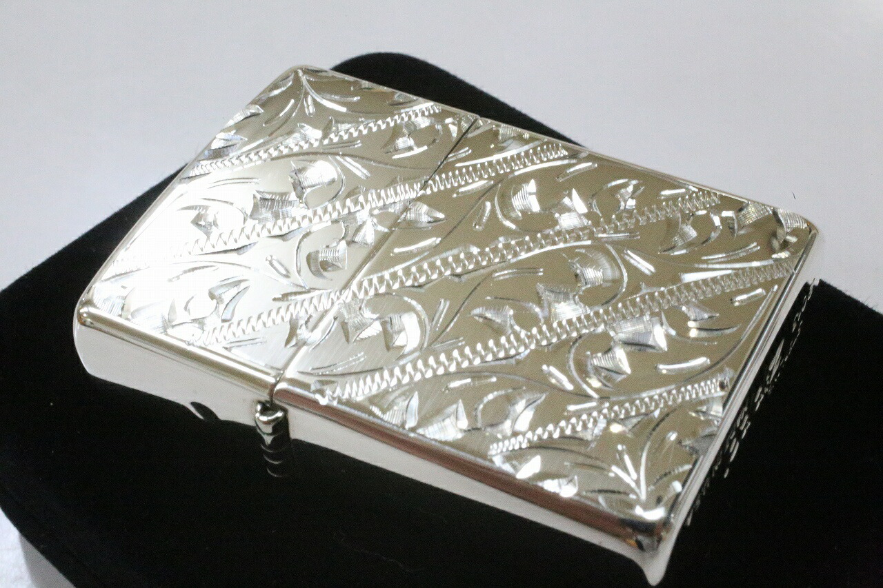 楽天市場 純銀zippo 手彫り両面唐草模様 和風 和柄 人気 純銀ジッポ プレゼント 送料無料 スターリングシルバー 純銀ライター エレガント 粋 シンプル かっこいい 高級 雑貨屋 Amaterasu