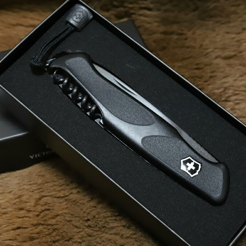 【VICTORINOX】レンジャーグリップ オニキスブラック スイスアーミーナイフ ビクトリノックス キャンプツール 人並み外れた操作手順 差し上げ物 一般受け 生き残ること 難民キャンプうしろ帯
