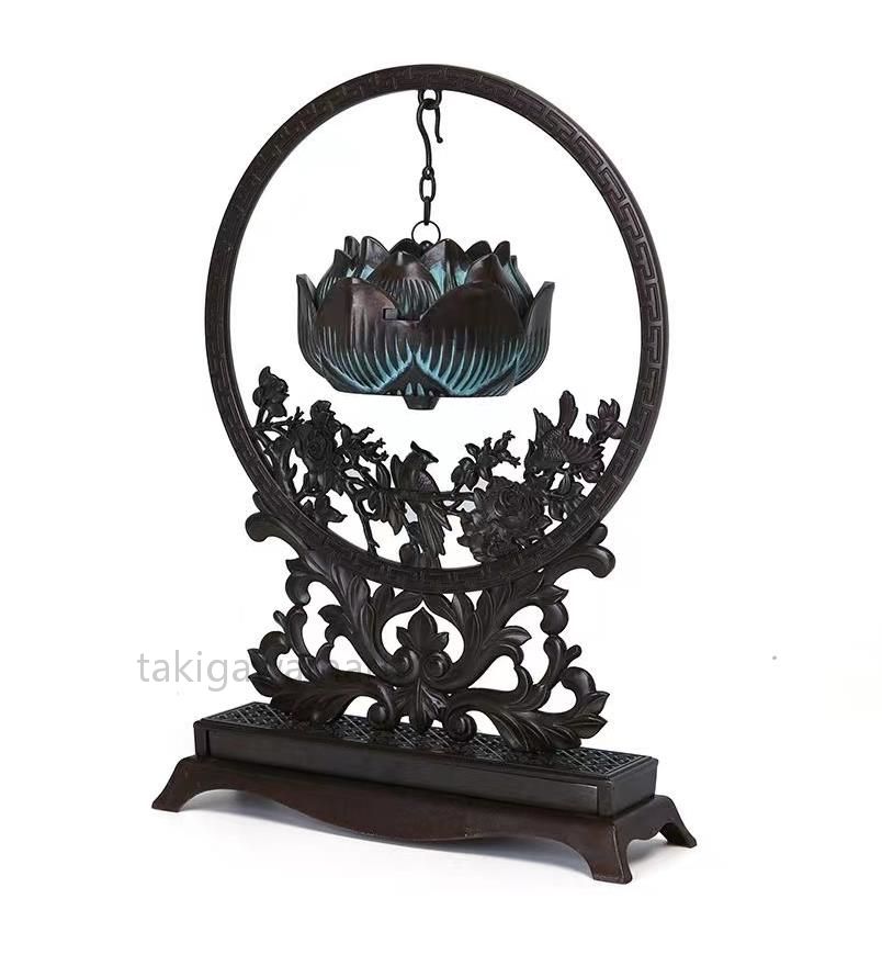 香炉 蓮花 銅器 銅製品 鎮宅辟邪 開運風水 招財 置物 工芸品 装飾品 6,479円