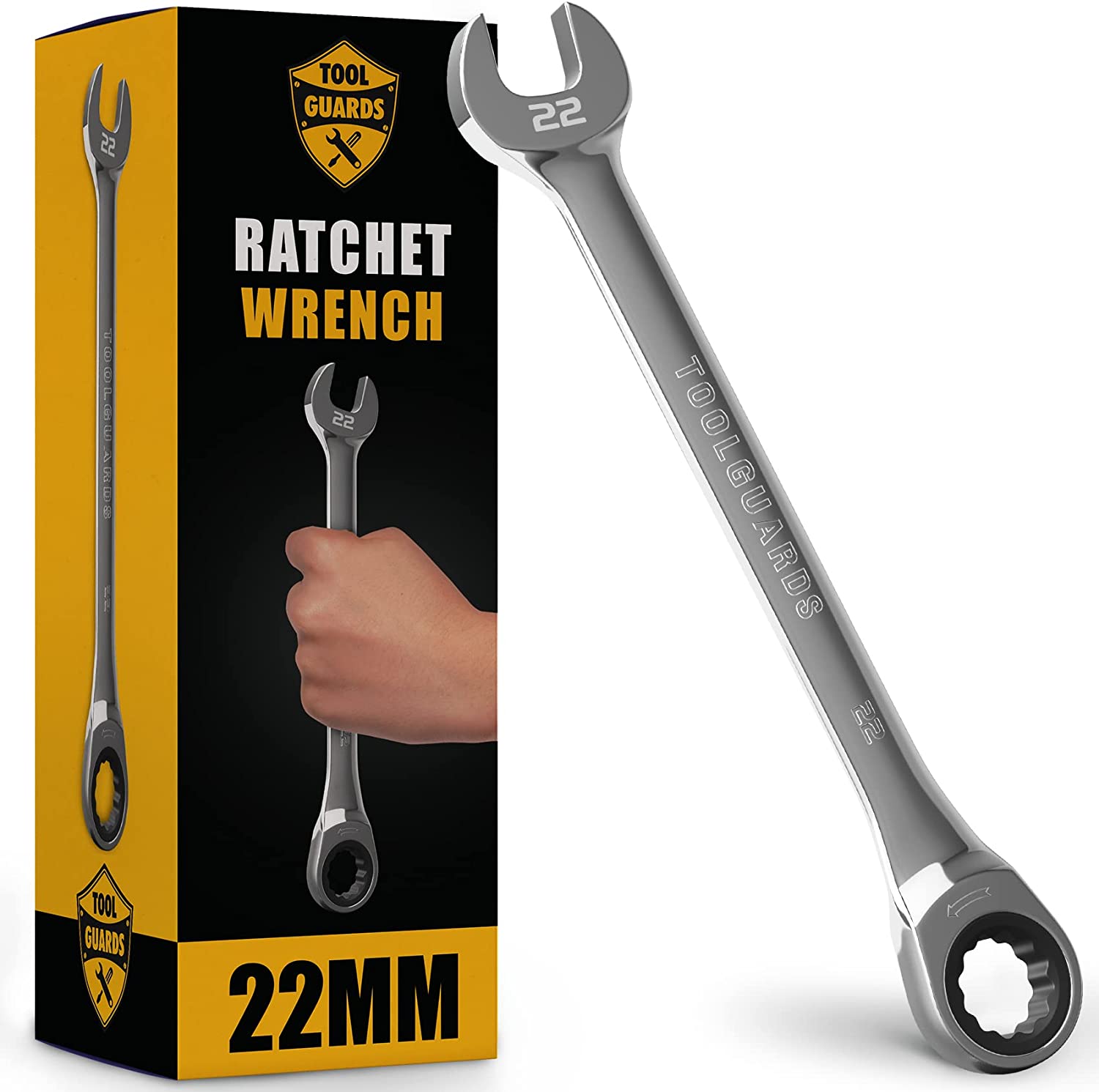 【楽天市場】TOOLGUARDS 22mm ラチェットレンチ ラチェット式ボックスエンド ratchet wrench ratcheting