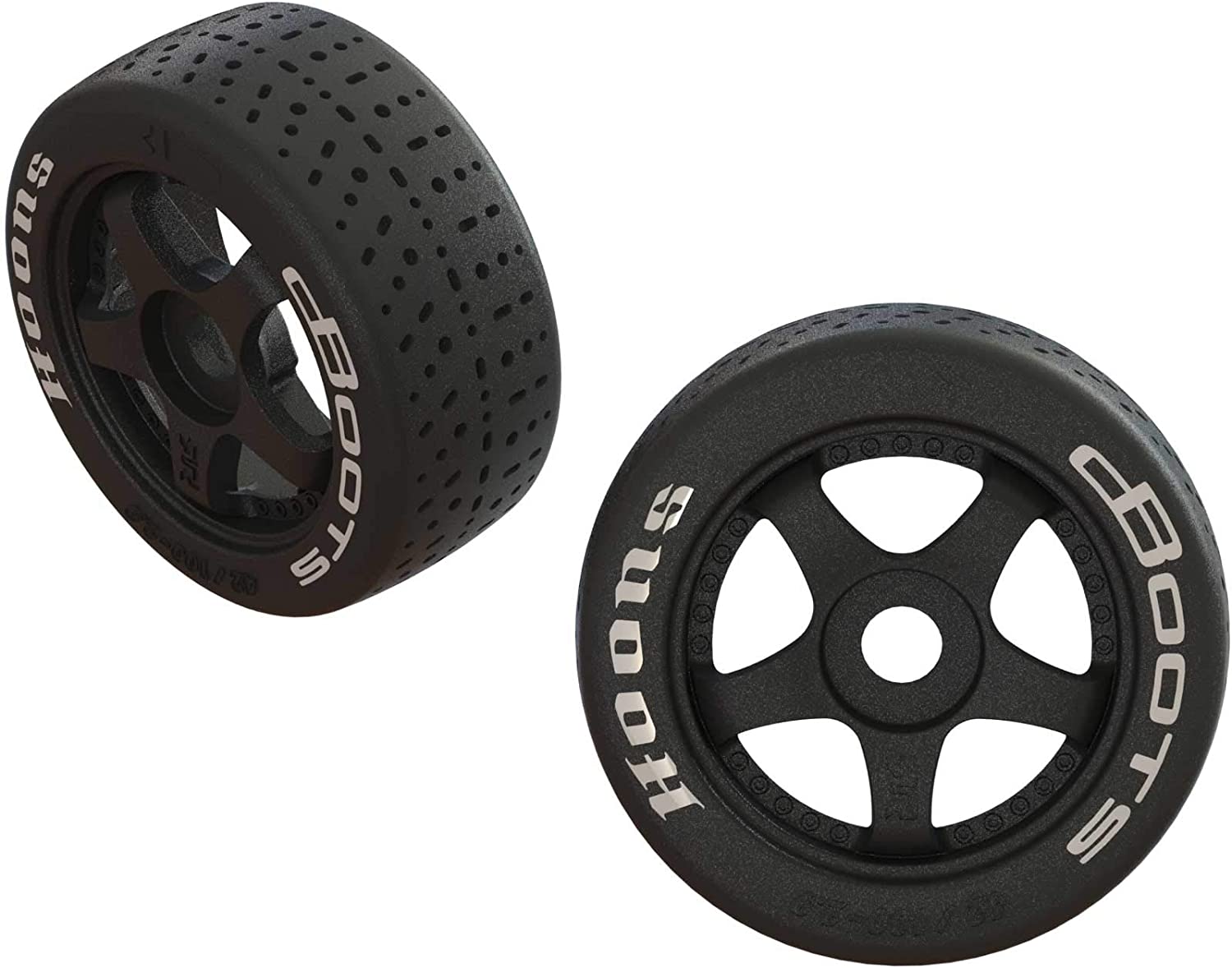 ARRMA DBoots Hoons 42/100 2.9 ベルト付RCタイヤ 5スポークブラックホイール(2個セット) ARA55062 Dboots Hoons 42/100 2.9 フォームインサート付きベルト付き RCタイヤ 5スポークブラックホイールに装着 RC Vehicle Tires RCカー用タイヤ RCタイヤ RC用タイヤ