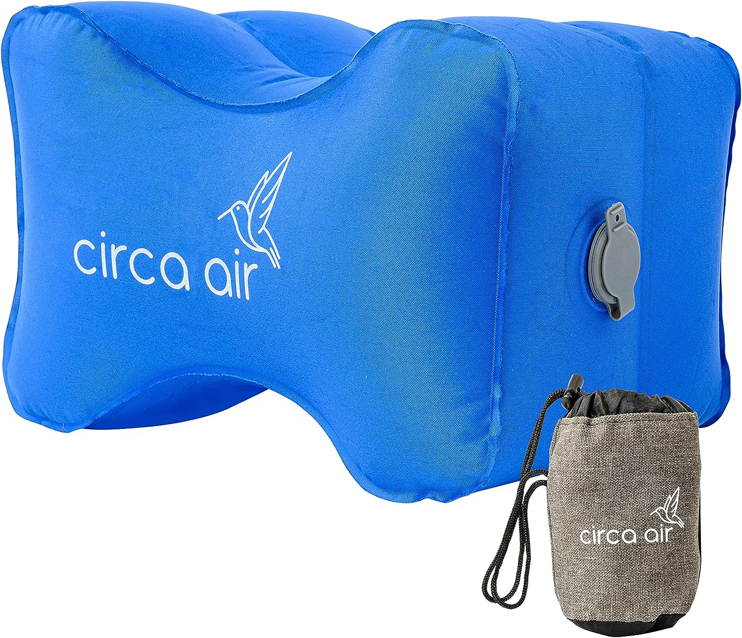 irca Air インフレータブル膝枕 横向き寝用 睡眠 軽量 足乗せ枕 足置き枕 旅行/自宅に最適 Leg Positioner Pillows インフレータブル 携帯型 軽量 調節可能 圧縮可能 ブルー