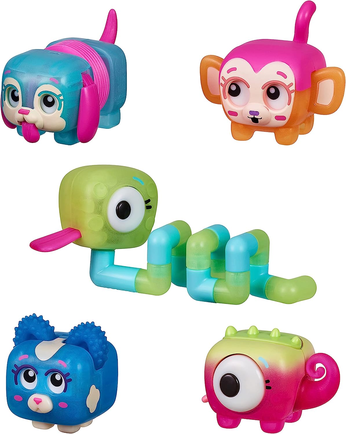 Little Live Pets 26437 Squirkies 5パック インタラクティブなおもちゃ フィジェット機能 クリック フリック タングル ポップ 30個以上集められる 複数のフィジェットポイント