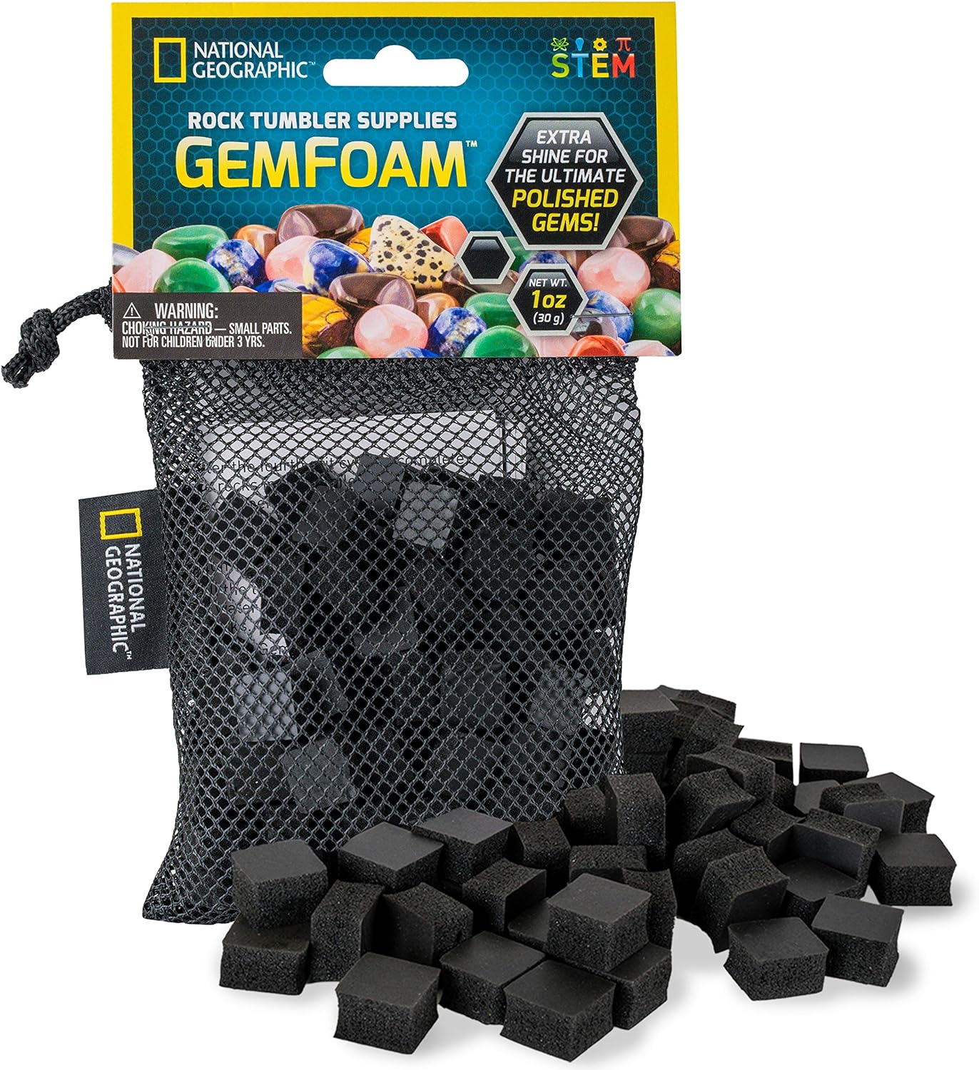 【楽天市場】NATIONAL GEOGRAPHIC(ナショナル ジオグラフィック) ロックタンブリングメディア GemFoam キッズロック