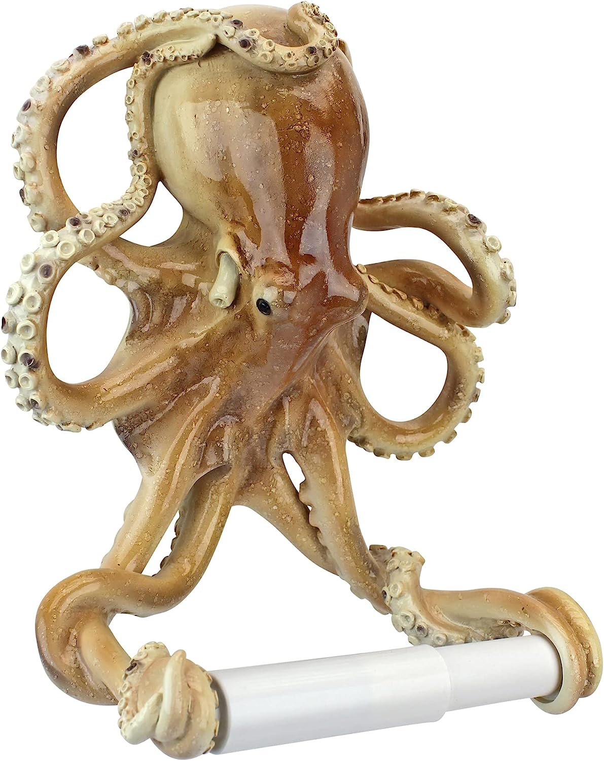 Design Toscano JQ8834 Tentacles Octopus タコ型トイレットペーパーホルダー バスルーム トイレット ペーパー ホルダー トイレットペーパーホルダートイレ用品 インテリア 壁掛け タコ デザイナー樹脂製 ユニーク トイレ用品 オクトパス ホルダー トイレグッズ 個性的｜日本小売業販売