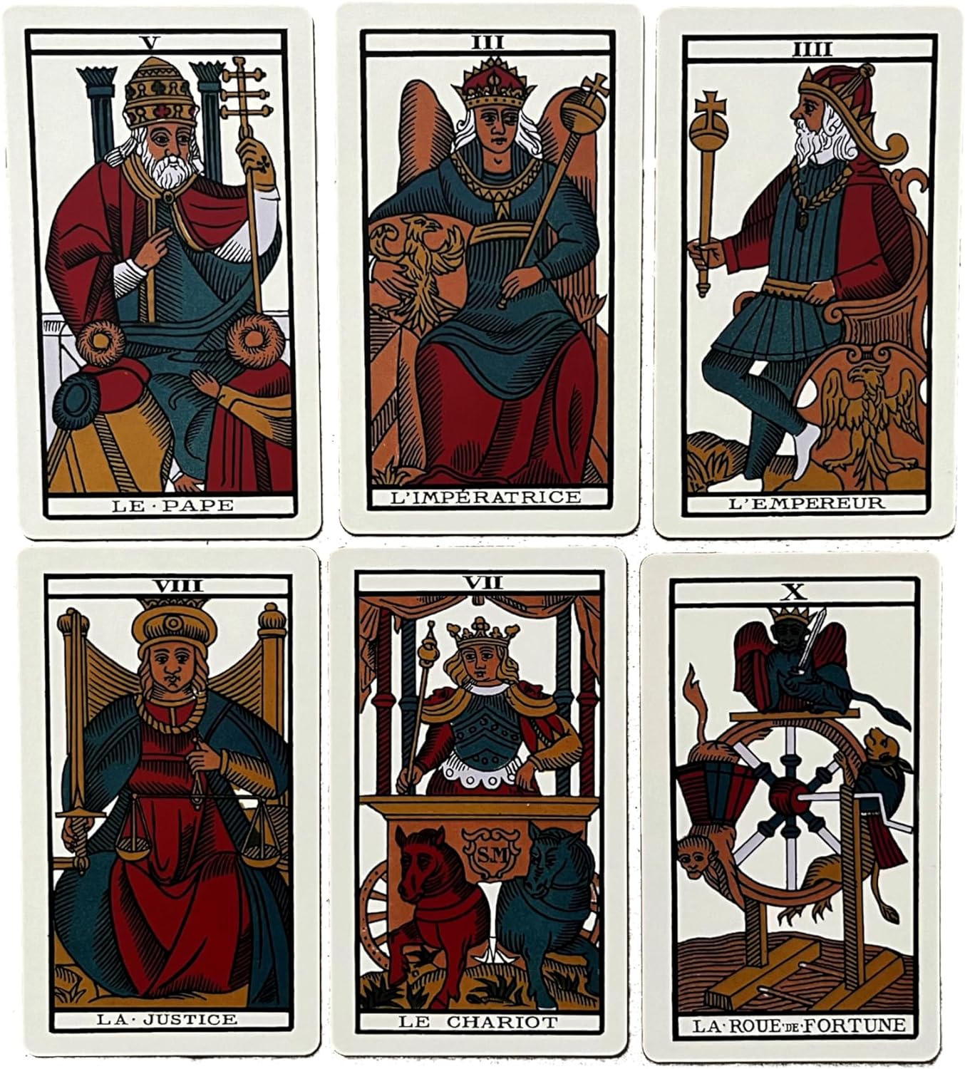 Vieux Monde Express 1930 Tarot de Marseille タロットカード アメリカ製 マルセイユのタロット 占い ファクシミリ 1930 年頃 パリの B.P グリモーによって初版印刷 復刻版 タロットカード カードゲーム