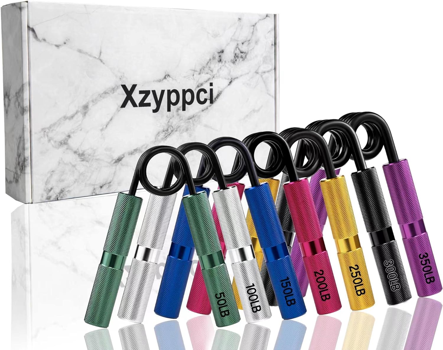 Xzyppci 御手々手持ち部分強化因子仕掛ける 甚だしい手持ち部分強化因子手道具 ハンドグリップフィンガー強化因子手道具 金属元素商品目録\u0026小手ハンドエクササイザーキット 御手々手持ち部分 強化因子仕掛ける 手指・手関節・小手形づくる用 グリップトレーナー 金属元素製 同盟罷業レングス 形づくる