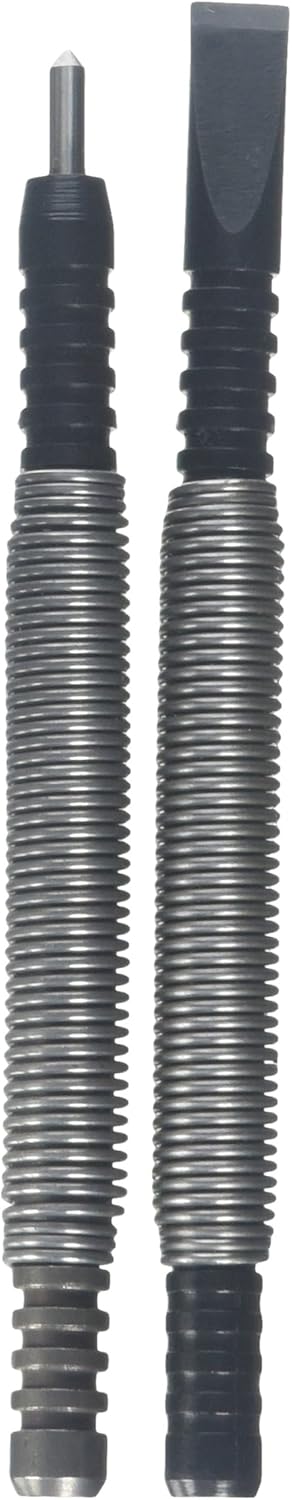 Spring Tools RR1005 ハンマーレスリベット取り外しセットキット 5/16インチ コールドチゼル \u0026 ハイスピードスチール ハンマーレス リベット除去セット 航空機整備 HSS センターポンチ 航空機や板金作業 RR1005 リベット除去セット センターポンチ 2個