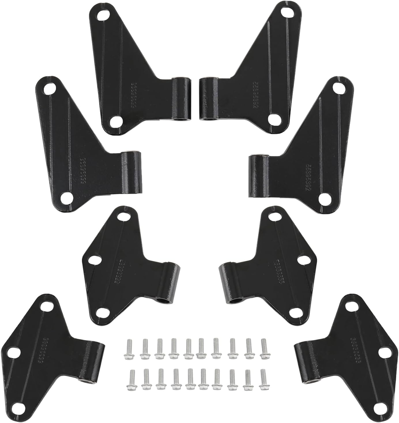 RADHLBNIU ドアヒンジキット 8個 2007-2018 Jeep Wrangler JK JKU Unlimited インテリアドアヒンジ Jeep JK 用 に対応 RADHLBNIU-D891