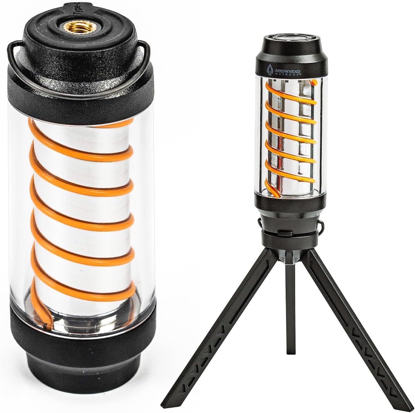 ARROWHEAD OUTDOOR 3.5in オープンカー LED 難民キャンプ用提灯 懐中照明ランプ 7つの照明装置流行り物 USB-C申し受ける IP6X 最大限度90lm 三脚架\u0026カラビナ属する 黒いこと