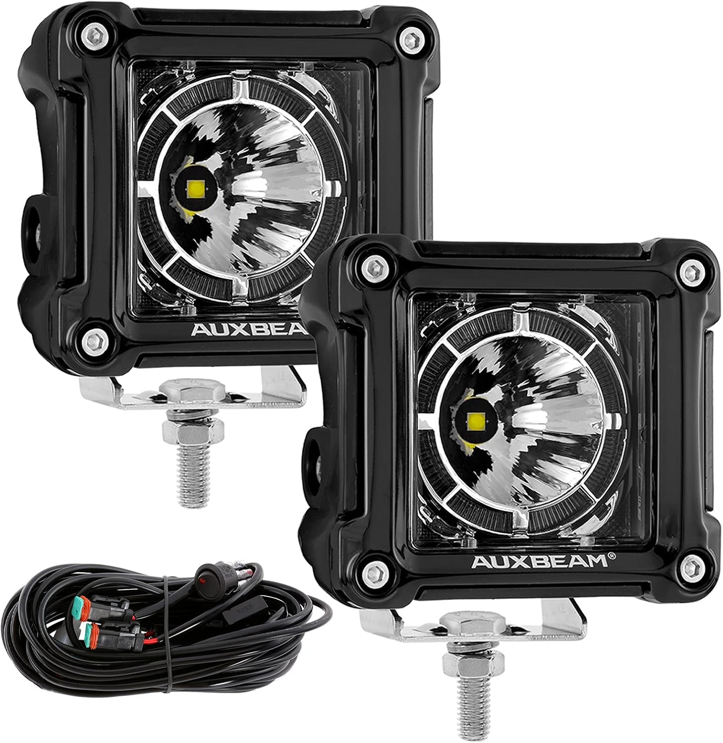 楽天市場】Auxbeam 白色LEDライトポッド 3インチ 40W オフロード LED