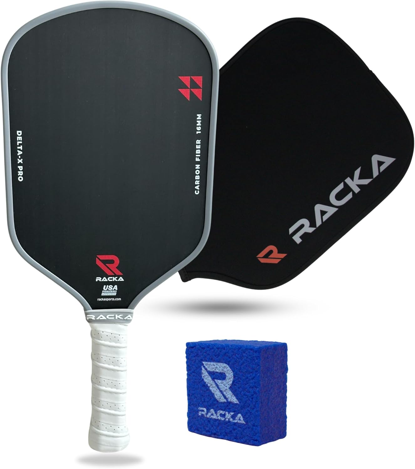 【楽天市場】RACKA 2024 Delta-X Pro 未加工カーボンファイバーピックルボールパドル 16mm Toray T700 熱成形 ...