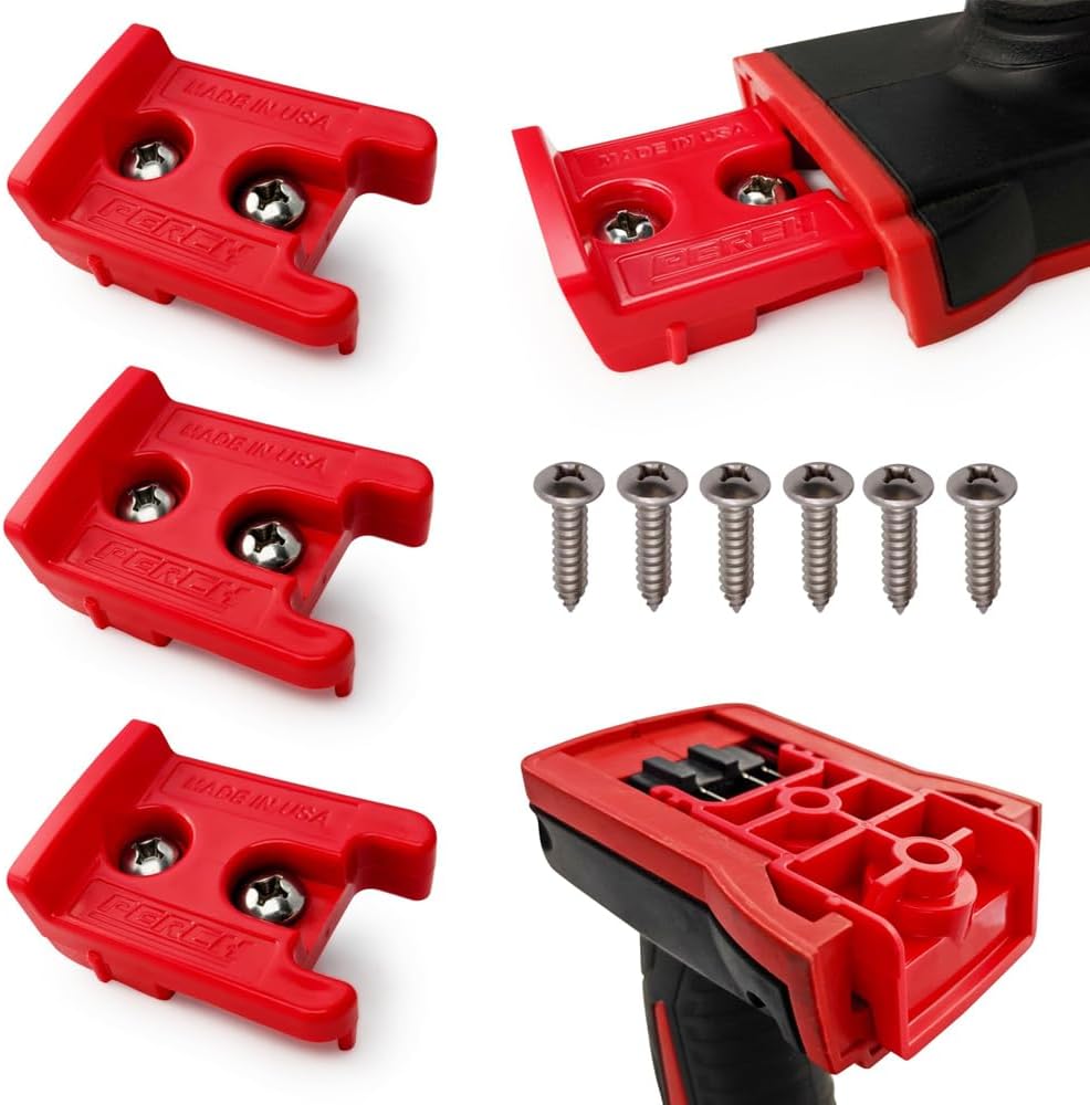 PERCH TH-MIL-P3 ツールホルダー 3パック ミルウォーキー M18/18v 用 ツールオーガナイザー 整理整頓 ガレージ 作業場 作業トラックに最適